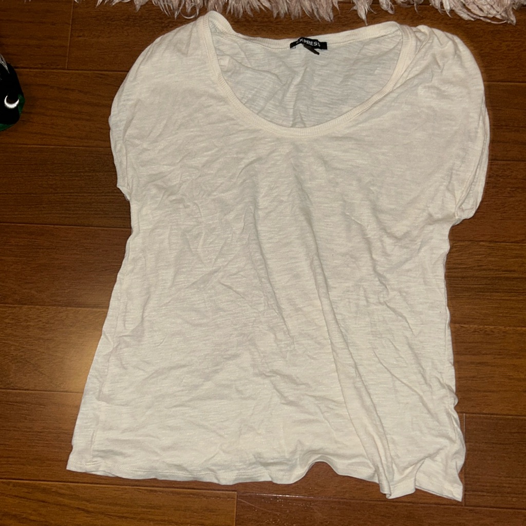 Express Sleeveless Top | Cream | Small